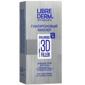Либридерм Гиалуроновый 3D филлер крем дневной для лица SPF15 30мл