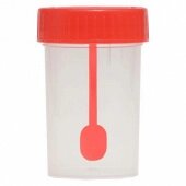 Контейнер для кала с крышкой и ложкой