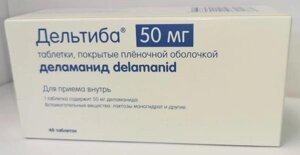 Дельтиба 50 мг 48 шт. таблетки (Деламанид)