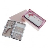 Набор маникюрный 8 предметов Строчка и бант 602633