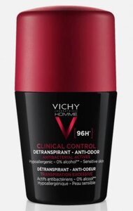 Виши дезодорант-антиперспирант 50 мл роликовый клиникал контрол 96 часов Vichy Home Clinical Control