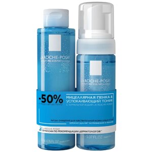 Ля Рош Позе набор успокаивающий тоник 200 мл + Мицеллярная пенка 150 мл La Roche-Posay