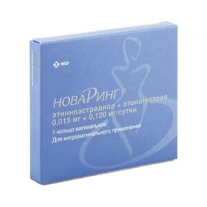 Новаринг 0,015 мг + 0,120 мг 1 шт. кольцо вагинальное