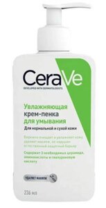 Цераве крем-пенка для лица увлажняющая