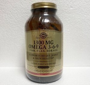 Солгар комплекс жирных кислот омега 3-6-9 капсулы 1300 мг 120 шт.