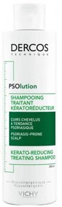 Виши Деркос Псолюшн Кераторегулирующий шампунь для кожи головы, склонной к псориазу, с проявлениями шелушения и зуда