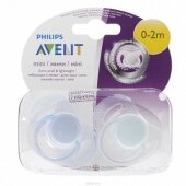 Авент Пустышка силиконовая Мини для девочки 0-2 мес.