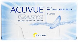 Акувью Оазис линзы контактные R 8.4 -6,00 6шт.