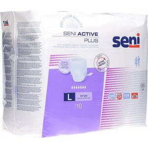 Сени Актив Плюс трусики одноразовые Ладж 10шт.