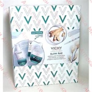 Виши набор нг слоу аж флюид для всех типов кожи 50мл + крем ночной восстанавливающий и маска 50 мл + уход для глаз 15 мл