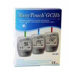 Анализатор крови Изи тач (easy touch) Глюкоза Холестерин Гемоглобин Арт. MG304-3E